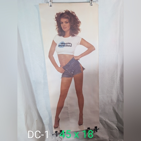 Vintage Miss Direct Connection 1979 Dede Poster Dodge Plymouth Racing 18x45 - Picture 4 of 4